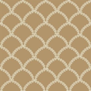 Lace Scallop Fabric  heritage garden collection Lark