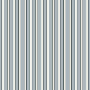 pyjama stripes - creamy white_ french grey_ marble blue - thin vertical stripe