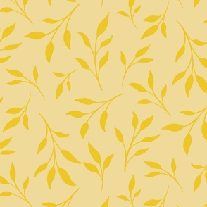 Elegant leaves yellow
