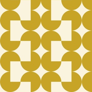 Bauhaus Cream And Gold Bold - Fun And Funky.