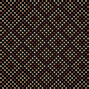 squares from hand drawn squares_013_black gold silver maroon