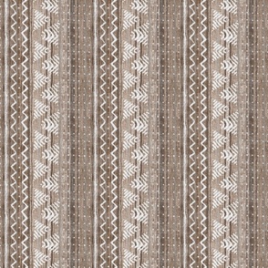 denim mud cloth stripe brown and gray home decor