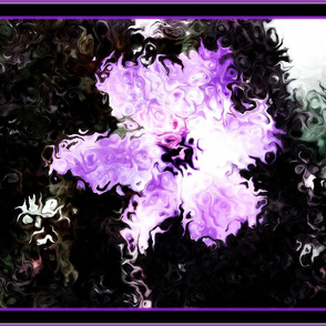 Purple Painted Flower