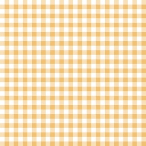 Gingham apricot - tiny scale