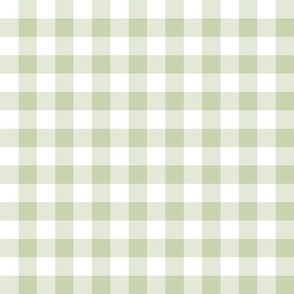 Gingham sage green - small scale
