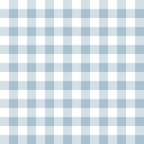 Gingham nordic, light blue - small scale