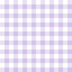 Gingham light lilac - small scale