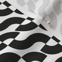 Bauhaus Modern Geometry No.006 - Black and White Shapes / Medium / Eva Matise