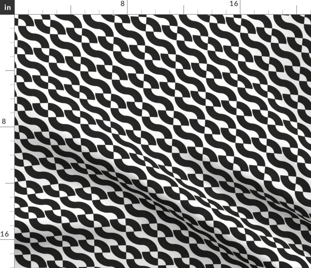 Bauhaus Modern Geometry No.006 - Black and White Shapes / Medium / Eva Matise