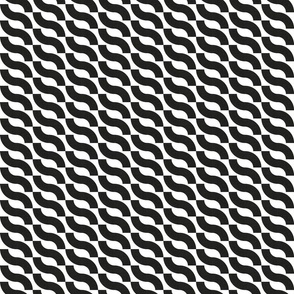 Bauhaus Modern Geometry No.007 - Black and White Shapes / Medium / Eva Matise