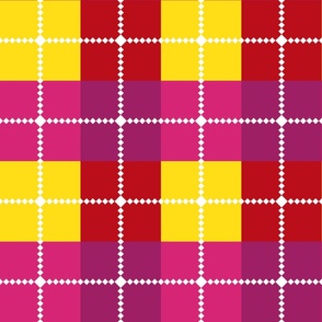 Colourful Grid Pattern Medium Scale