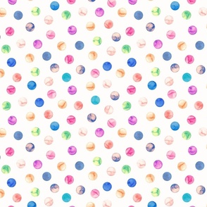 Party time multicolor confetti on white medium scale