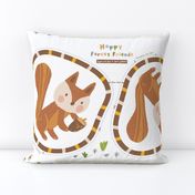 Cut and sew| Make your own pillow-Happy forest friends-squirrel