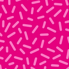 L – Magenta Sprinkle Confetti – Bright Pink Fuchsia Party Cake and Icecream
