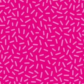 M – Magenta Sprinkle Confetti – Bright Pink Fuchsia Party Cake and Icecream