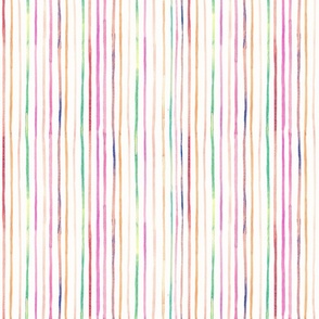 Party time colorful stripes on white medium scale