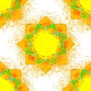 Ethereal Lotus Flower Pattern 
