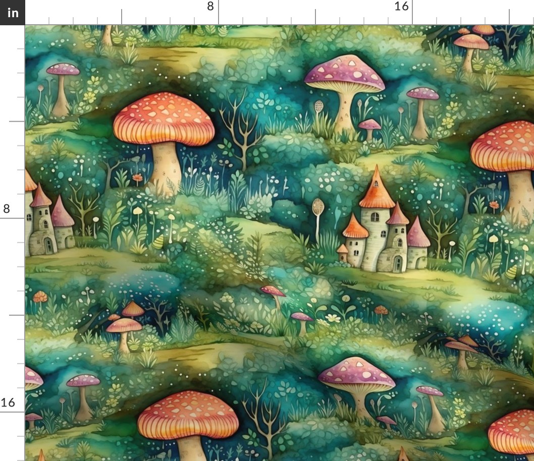 Smaller Colorful Magical Enchanted Forest