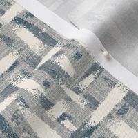 roughly woven textured wallpaper - neutral gray, cream, gray - medium scale