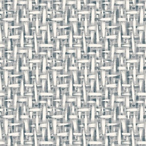 roughly woven textured wallpaper - neutral gray, cream, gray - medium scale
