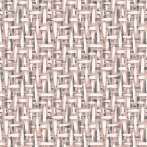 roughly woven textured wallpaper - peachy color, cream, gray - medium scale