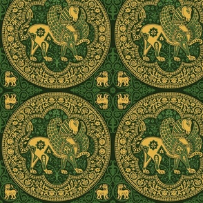 Byzantine Beast - Green and Gold
