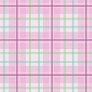 Pink, Blue and Green Plaid - Small