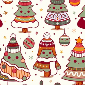 Jolly Festive Trees - Holiday Charm