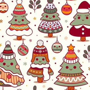 Jolly Festive Trees - Holiday Charm