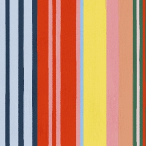 Energetic Stripe Fusion - large scale pattern