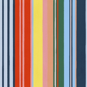 Energetic Stripe Fusion - medium scale pattern