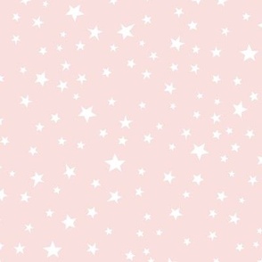 Scattered Boho stars in muted pink and cream