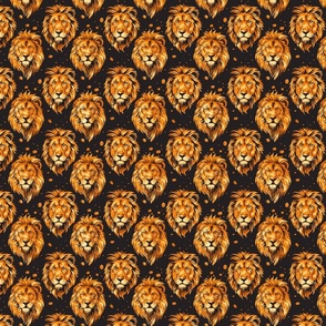 Golden Pride: Grandmacore Leo Lion Print