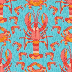 Crustacean Waves-Tribal Marks-Citrus Summer Palette