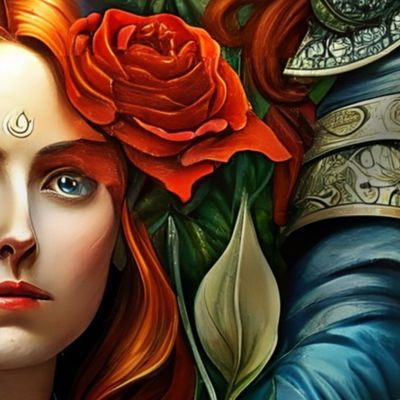 Joan of Arc - Beautiful Pre Raphaelite Style Artwork