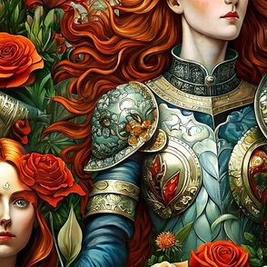 Joan of Arc - Beautiful Pre Raphaelite Style Artwork