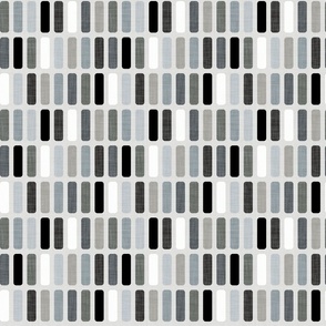 Blocks of Color in Shades of Grey and Black on Light Grey - Small