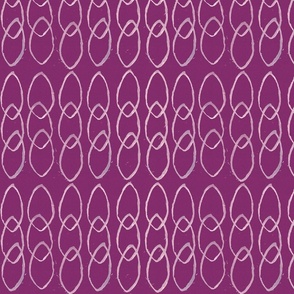 Violet purple geometric ovals - blender - fun