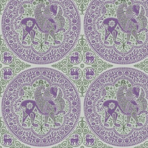 Byzantine Beast - Muted Purple and Sage