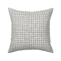 Dotted Plaid White on Linen Grey