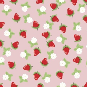 Medium Strawberries and Blooms 