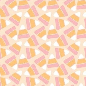 Peachy Tossed Candy Corn - 4”x4”