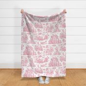 Marseilles Toile  ~ Sloane Pink on White ~ Jumbo