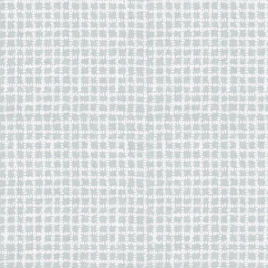 Dotted Plaid White on Soft Grey