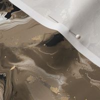Liquid Marble- Coffee/Gold Wallpaper - New