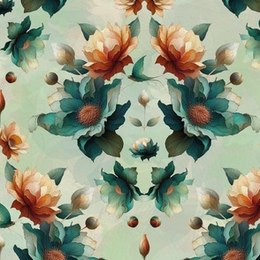Floral Wallpaper Half Drop