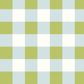 Gingham - Pretty Blue And Green.