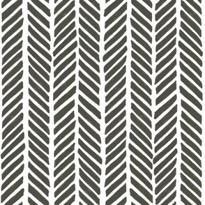 Chevron black hand drawn bold big