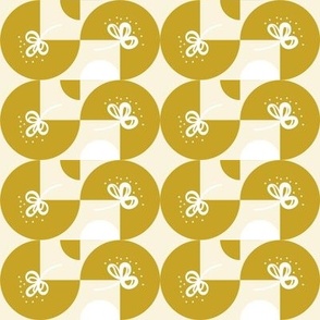 Bauhaus - Scandi Flower - Gold.