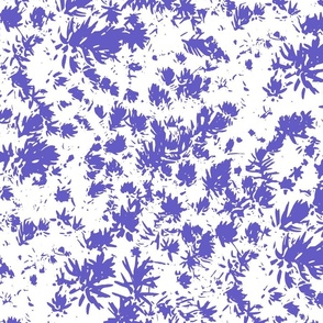 Stylized flora in purple and white. Jumbo scale